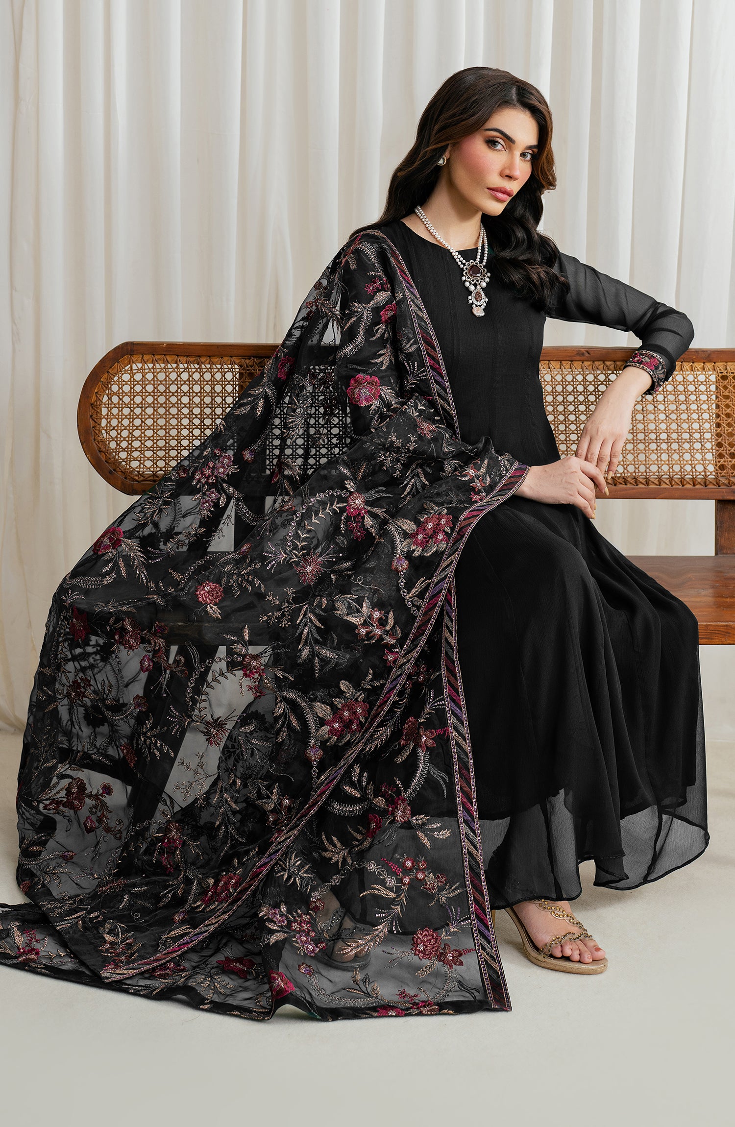 ZRF-EMC-07 Embroidered Chiffon