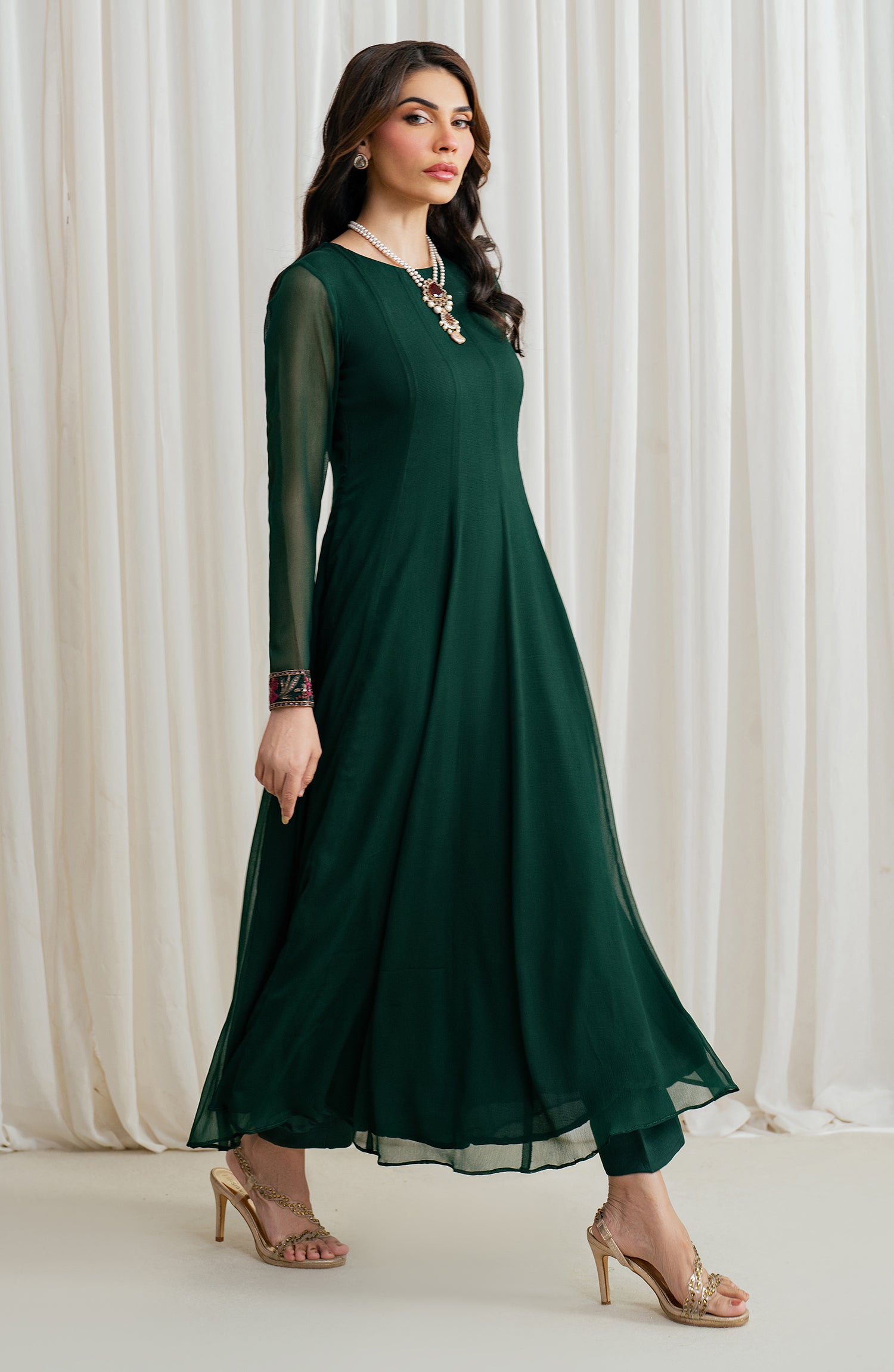 ZRF-EMC-06 Embroidered Chiffon